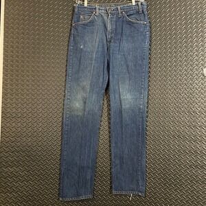 Vintage 80s Levi's Orange Tab Blue Denim 20505-0217 Jeans USA‎ Made Size 36x34